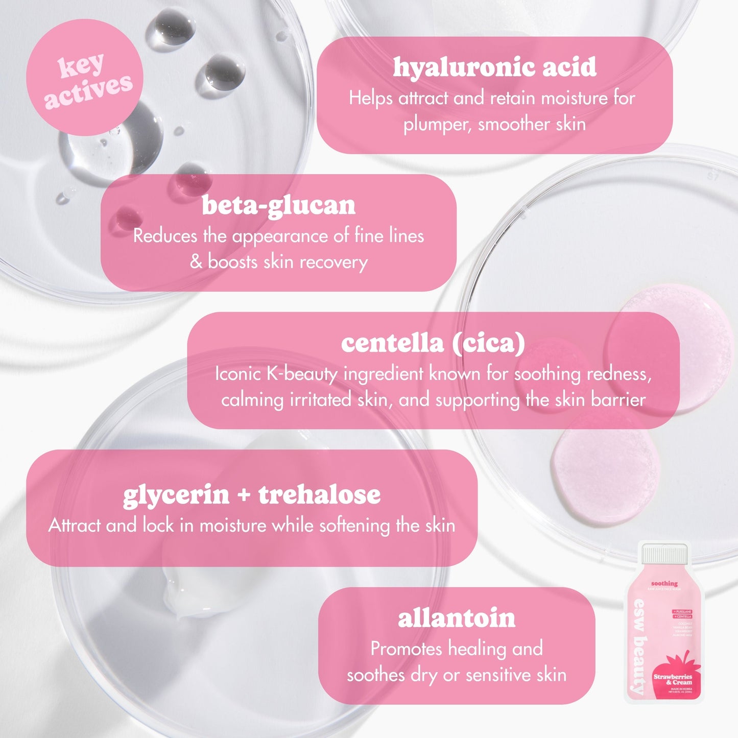 Strawberries & Cream Soothing Raw Juice Mask