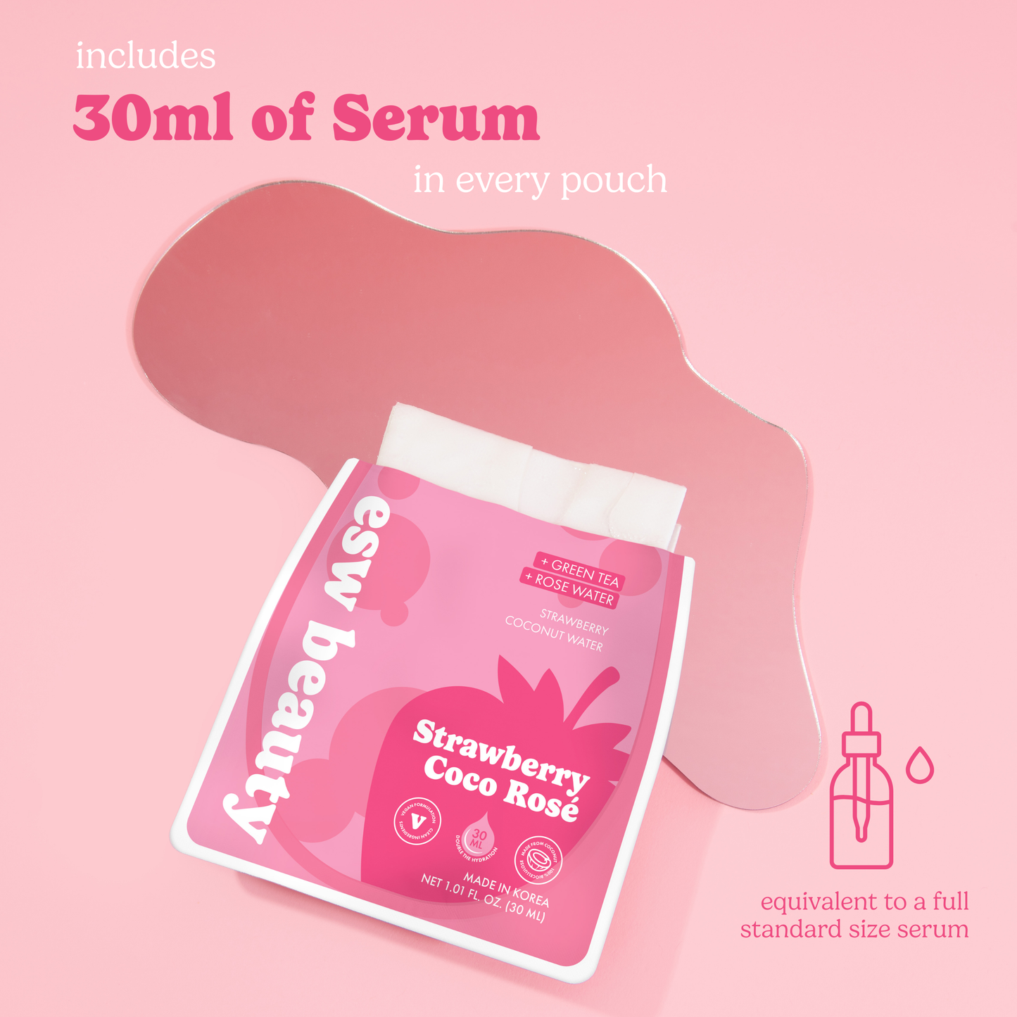 Strawberry Coco Rosé Soothing Biocellulose Mocktail Mask