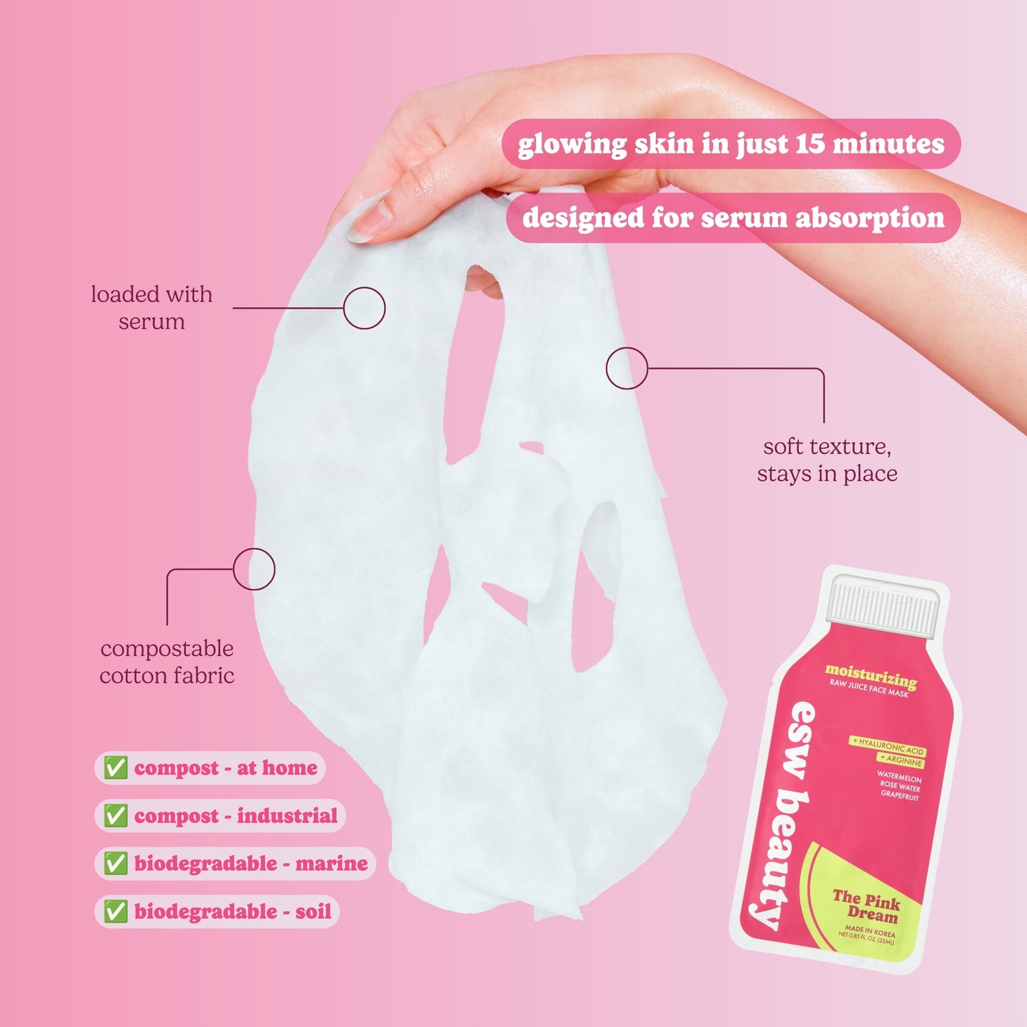 The Pink Dream Moisturizing Raw Juice Mask