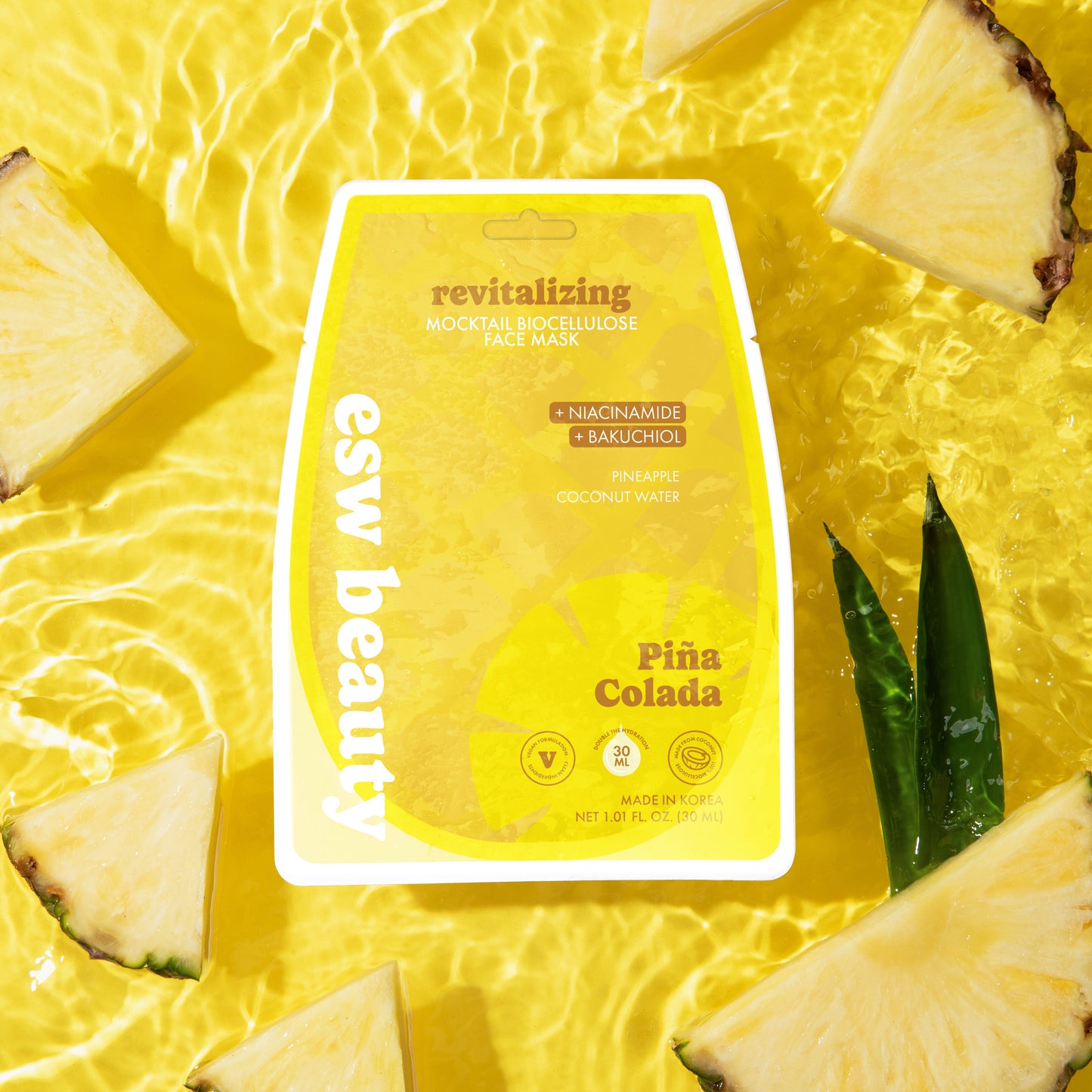 Piña Colada Revitalizing Biocellulose Mocktail Mask