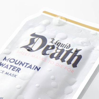 Mountain Water Hydrating Liquid Death Face Mask