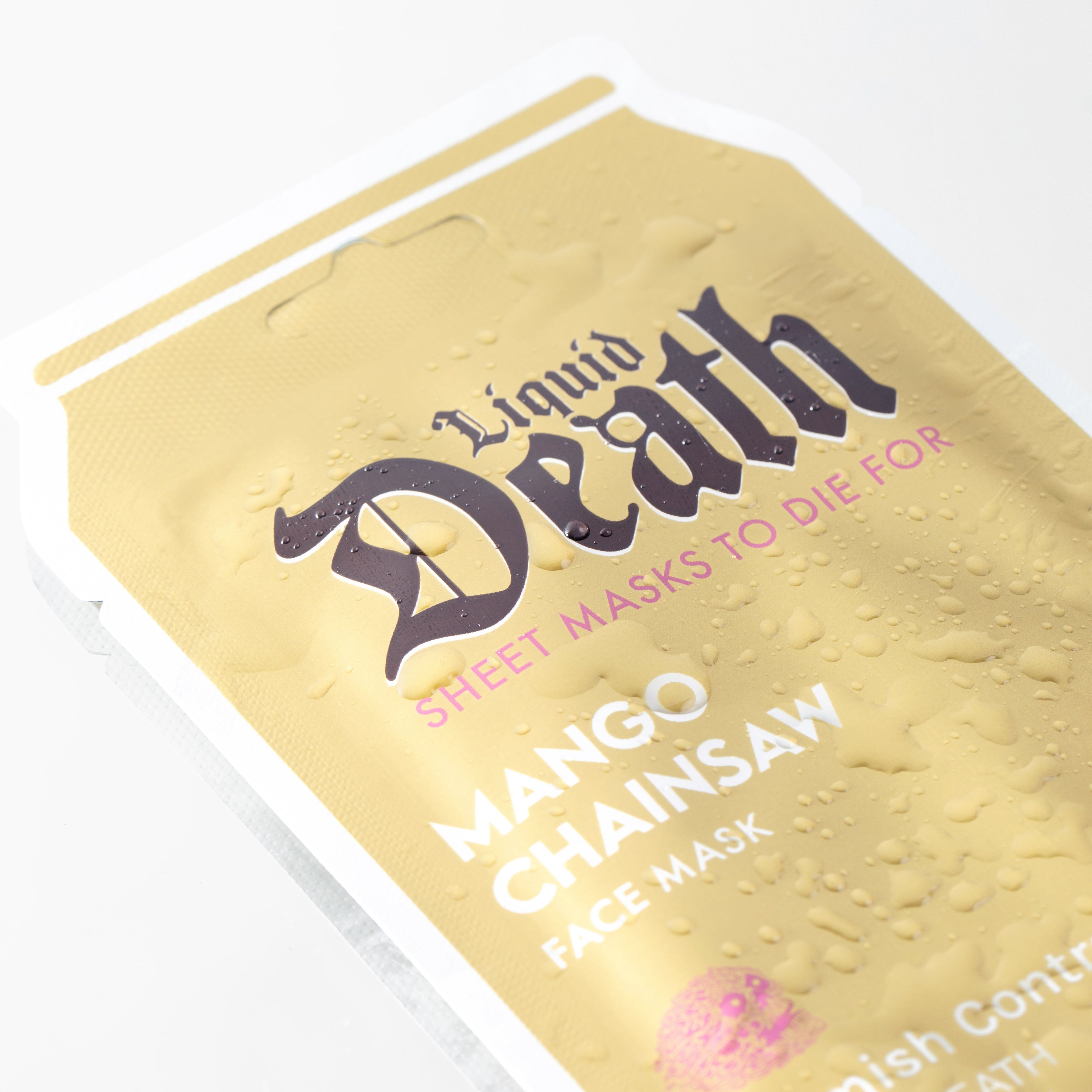 Mango Chainsaw Blemish Control Liquid Death Face Mask