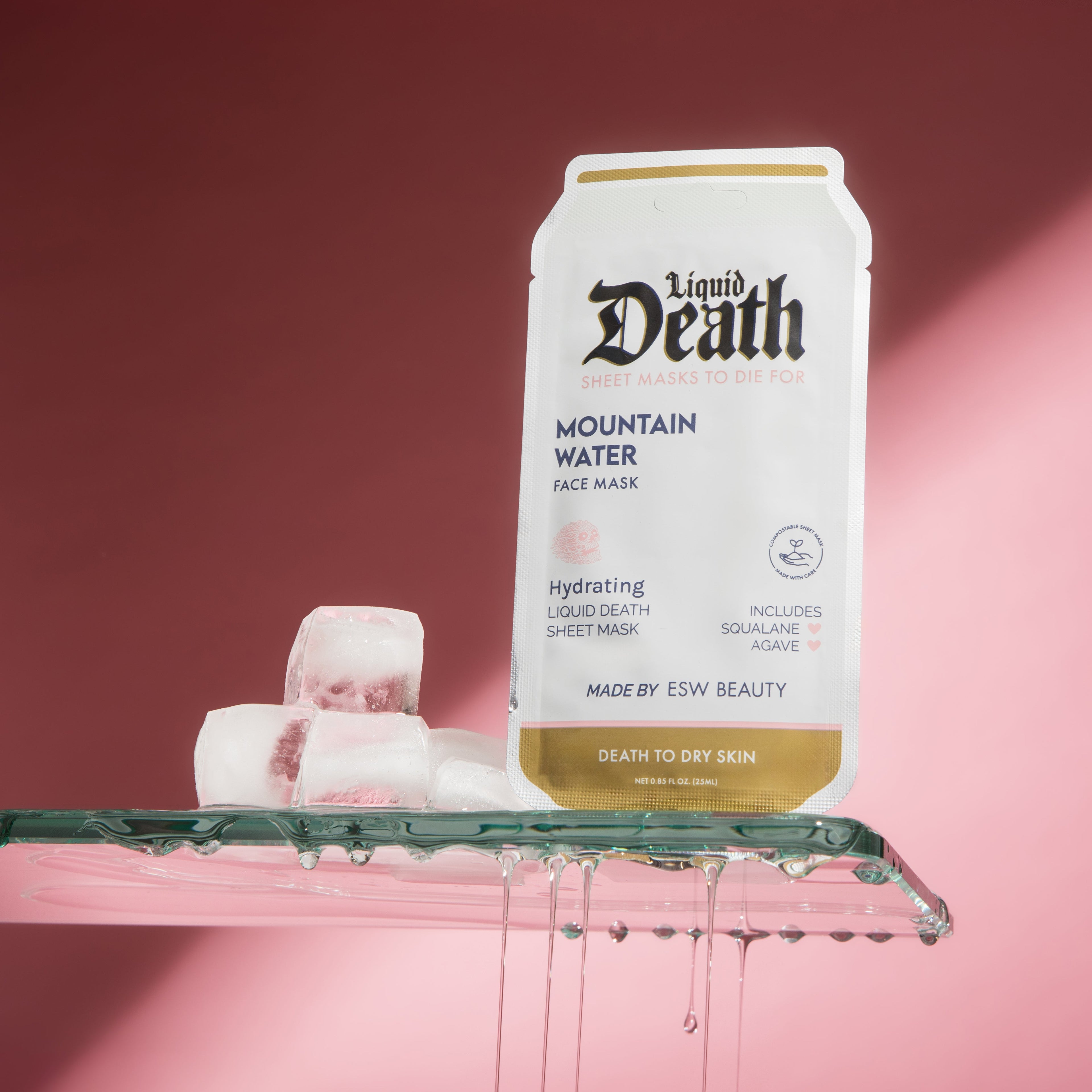 Mountain Water Hydrating Liquid Death Face Mask