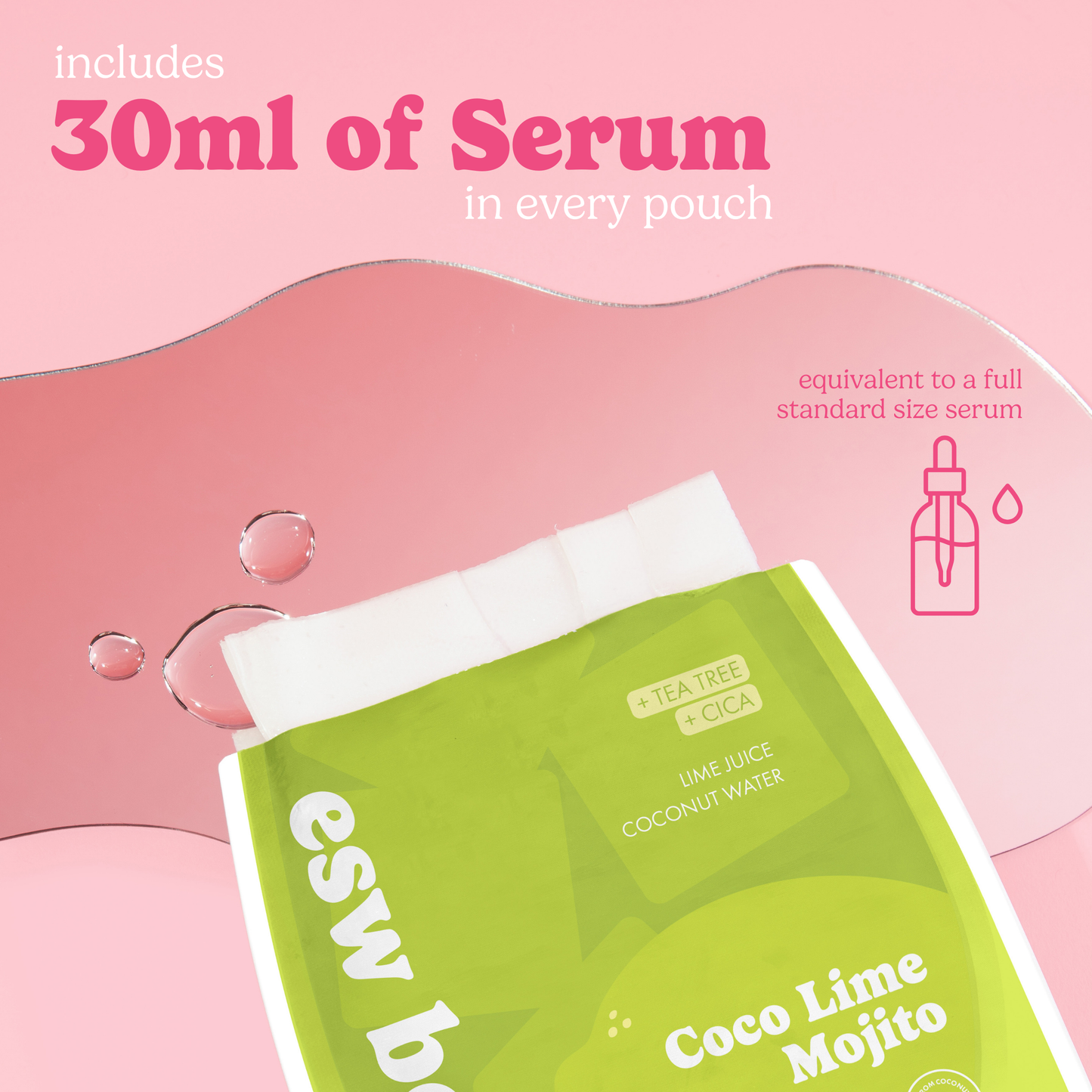 Coco Lime Mojito Clarifying Biocellulose Mocktail Mask