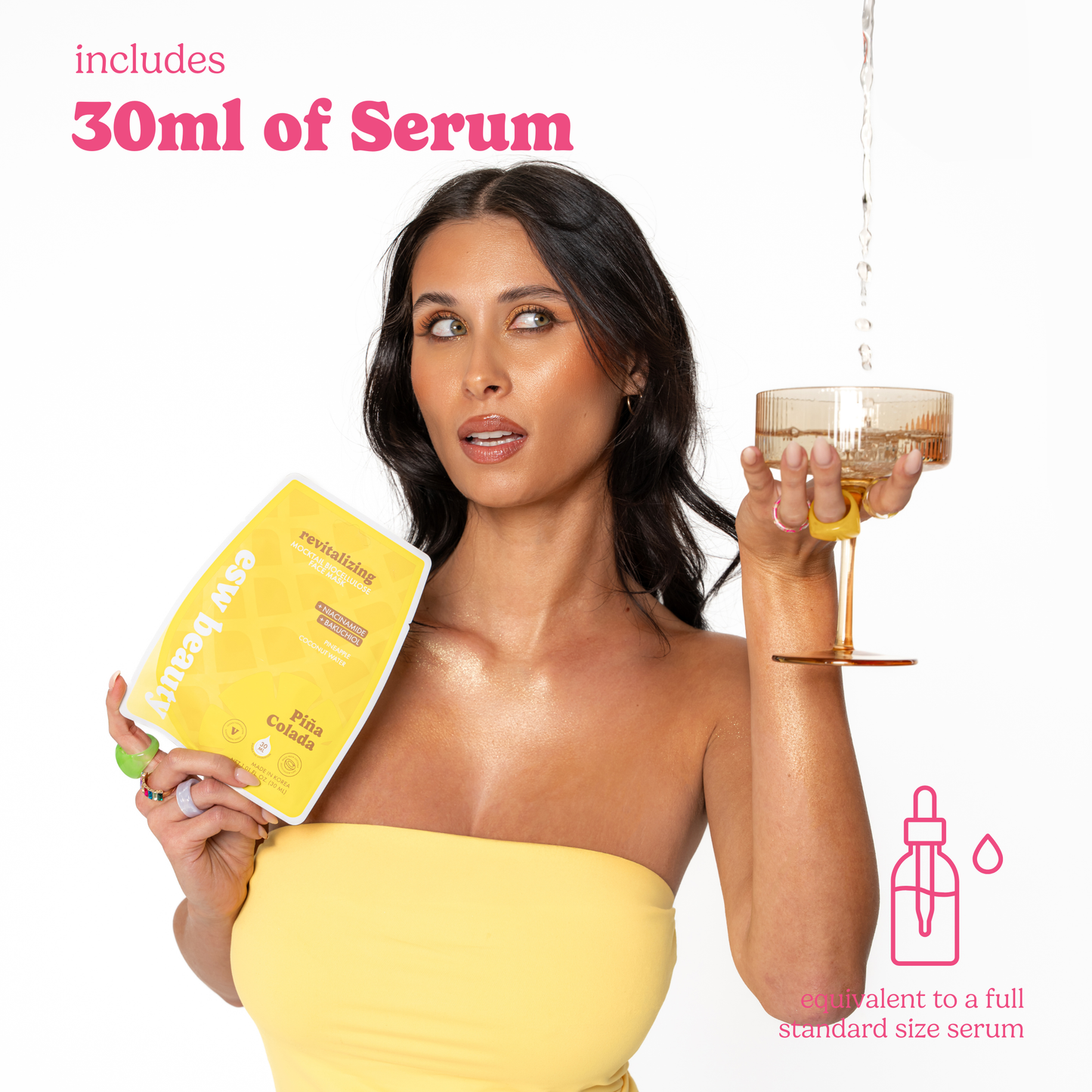 Piña Colada Revitalizing Biocellulose Mocktail Mask